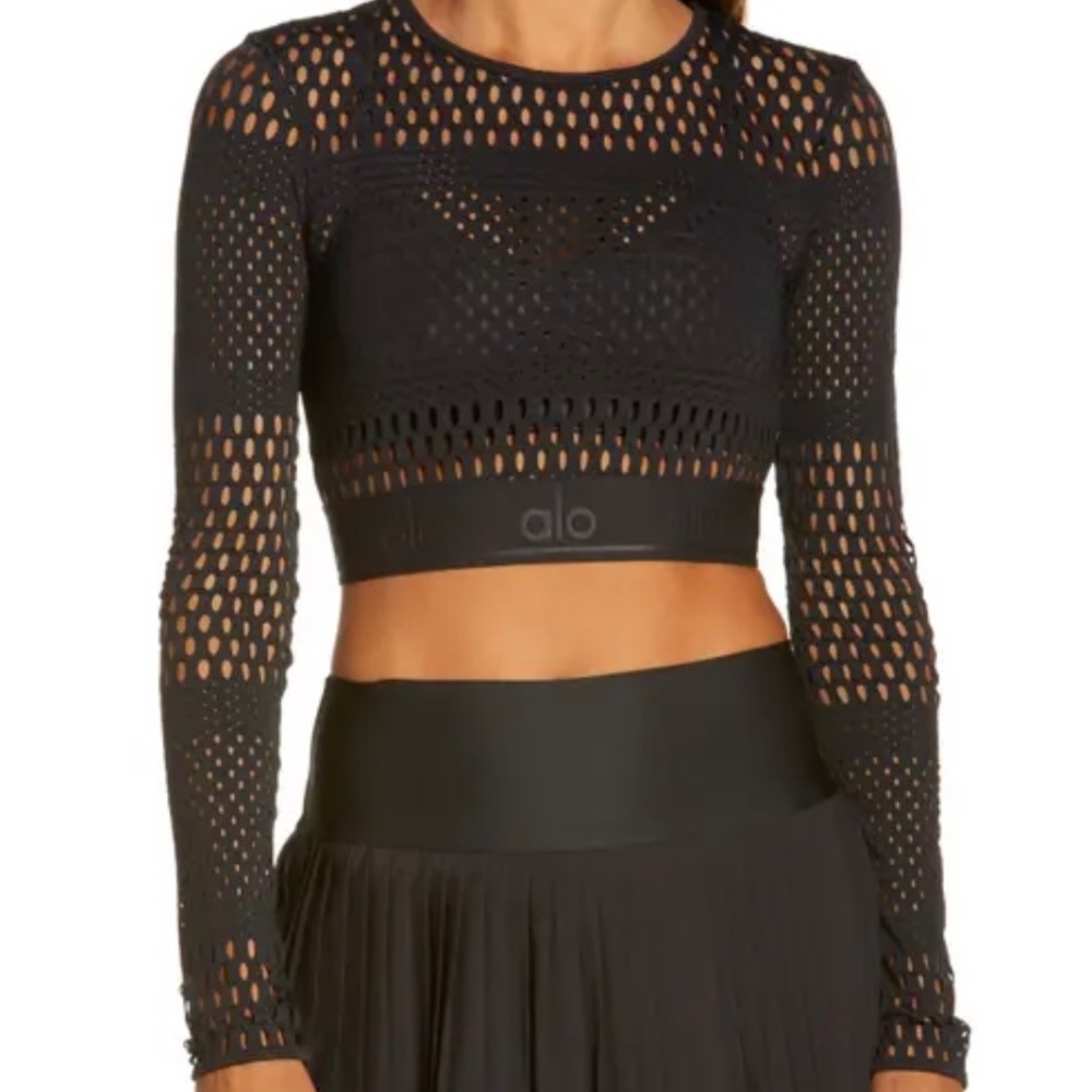 Alo mesh Haute Girl summer long sleeve